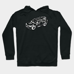 Ford Escort White Outline Hoodie